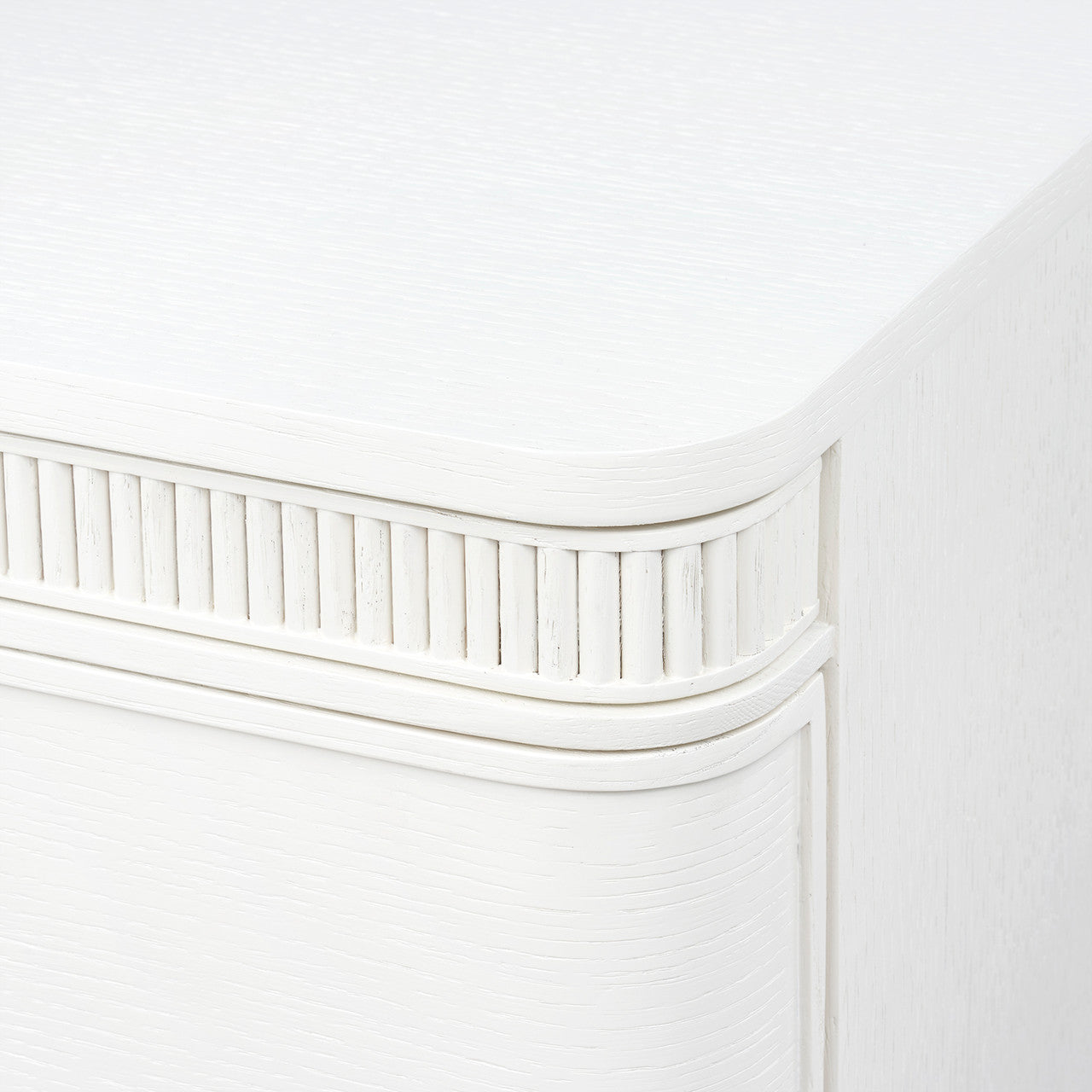 Sienna 3-Drawer Side Table, Glazed Whisper White