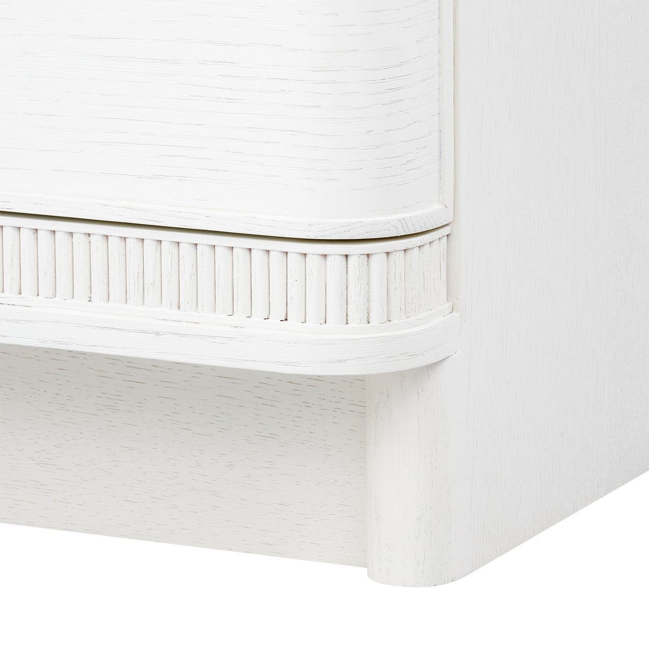Sienna 3-Drawer Side Table, Glazed Whisper White