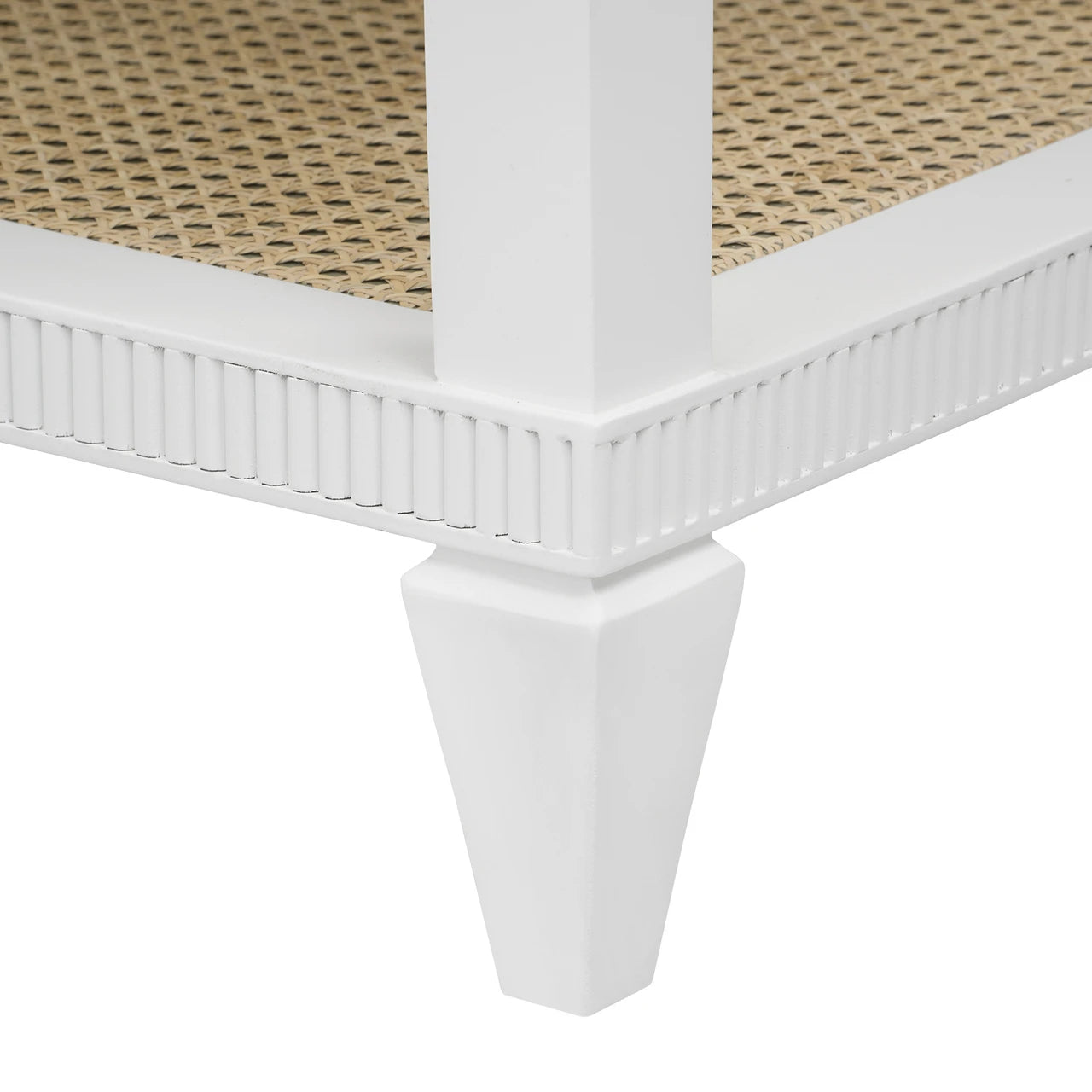 Sienna 2-Drawer Table with 60" Marble Vanity Top, Vanilla
