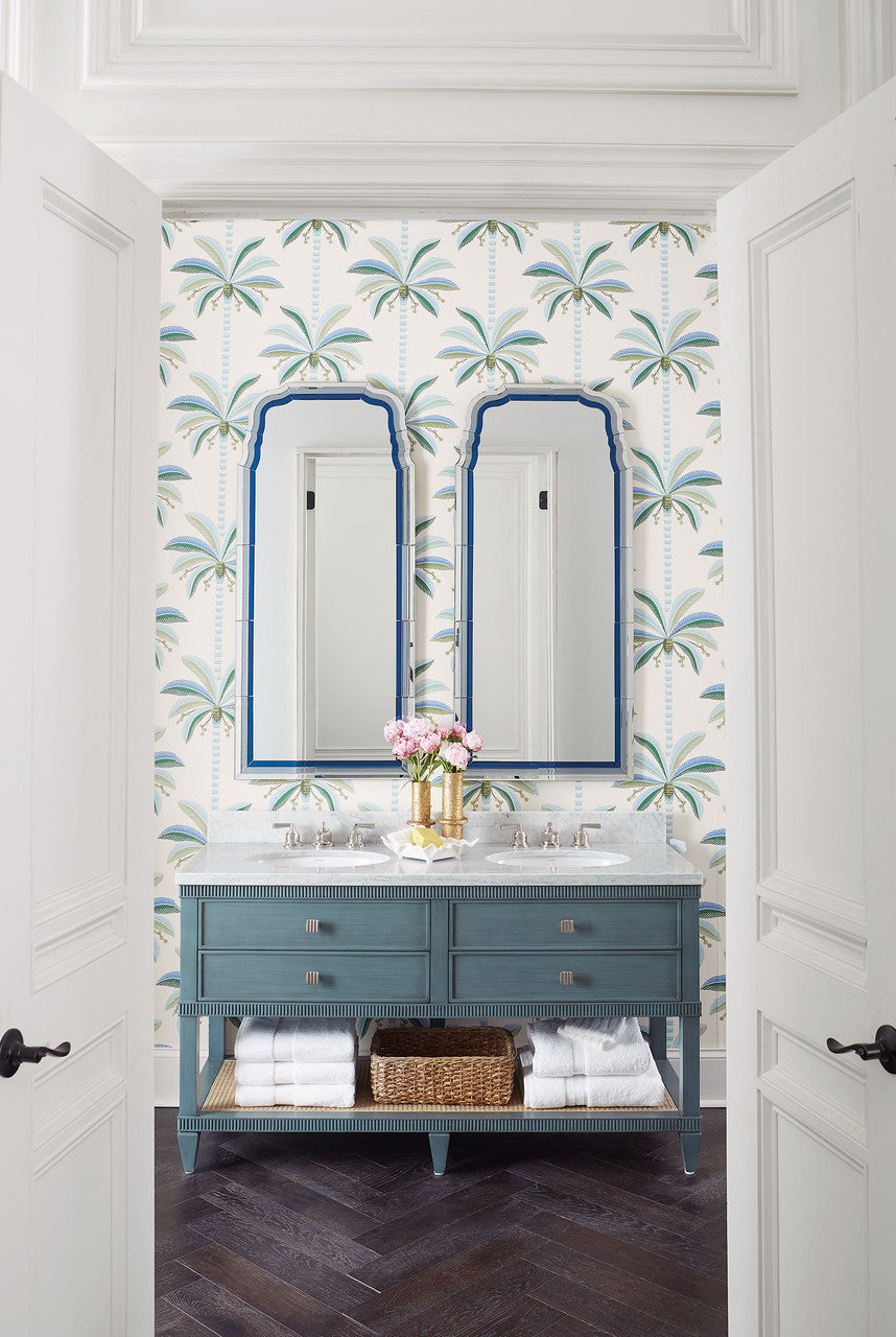 Sienna 2-Drawer Table with 60" Marble Vanity Top, Foggy Horizon