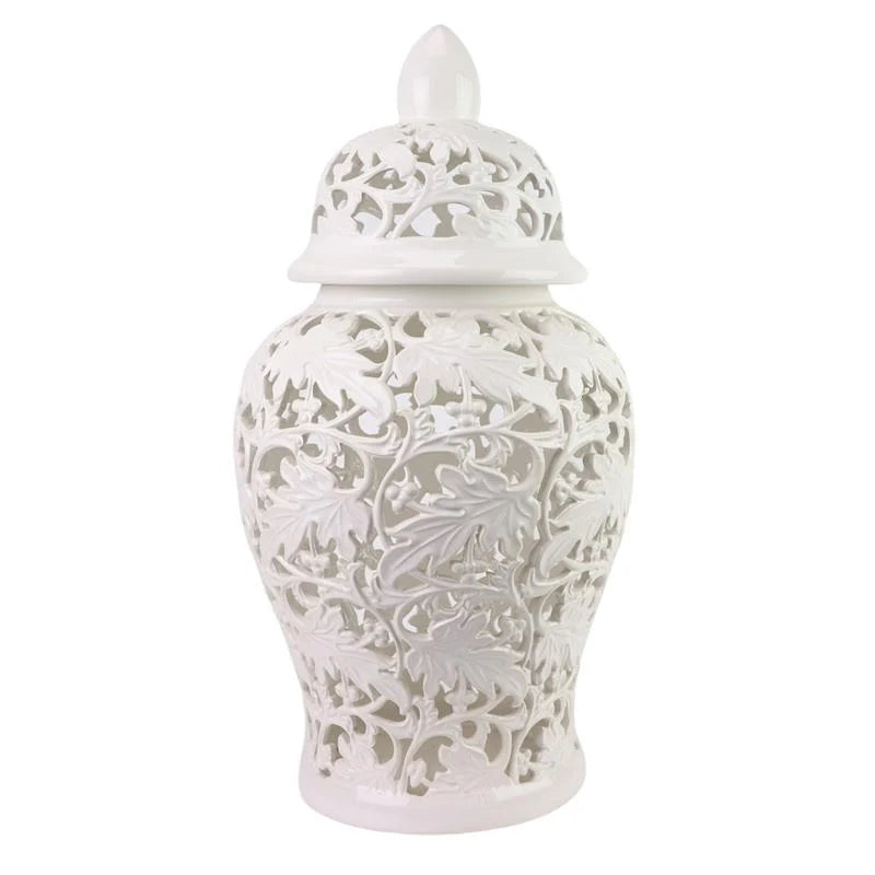 Leaf Pierced Jar