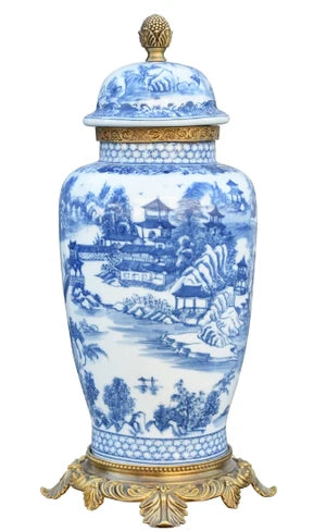 Village Ormolu Jar