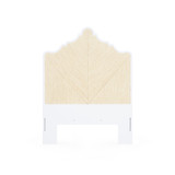 Victoria Twin Headboard With Ryder Bed Frame, Natural Twill, Vanilla