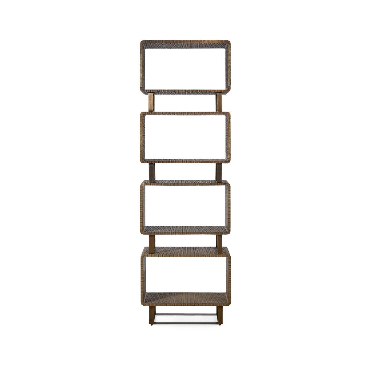Verra Etagere, Antique Brass and Dark Bronze